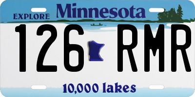 MN license plate 126RMR