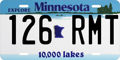 MN license plate 126RMT