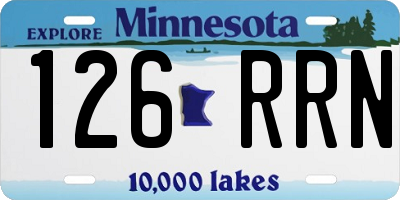 MN license plate 126RRN