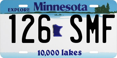 MN license plate 126SMF