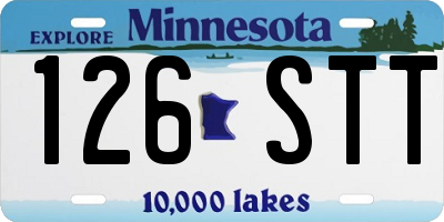 MN license plate 126STT
