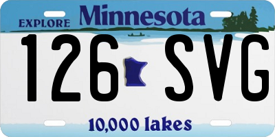MN license plate 126SVG