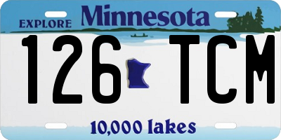 MN license plate 126TCM