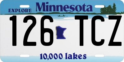 MN license plate 126TCZ