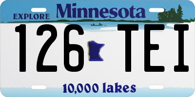 MN license plate 126TEI