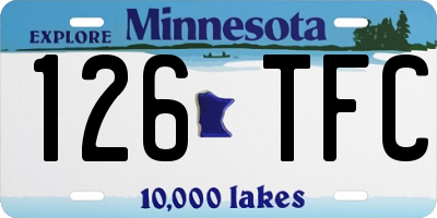 MN license plate 126TFC
