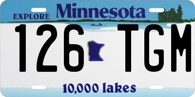 MN license plate 126TGM