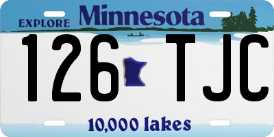 MN license plate 126TJC