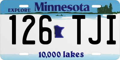 MN license plate 126TJI