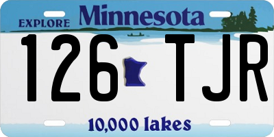 MN license plate 126TJR