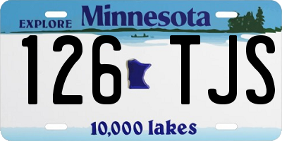 MN license plate 126TJS