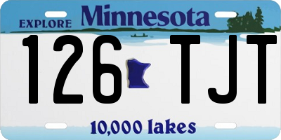 MN license plate 126TJT