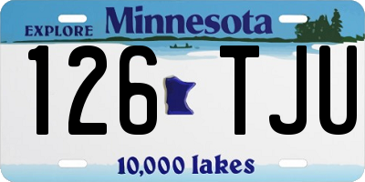 MN license plate 126TJU
