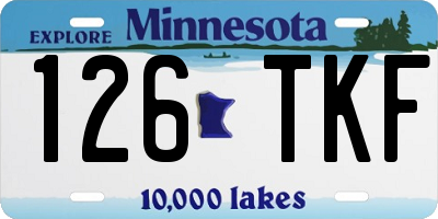 MN license plate 126TKF