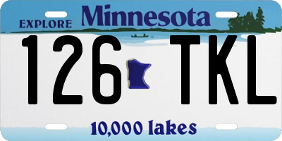MN license plate 126TKL