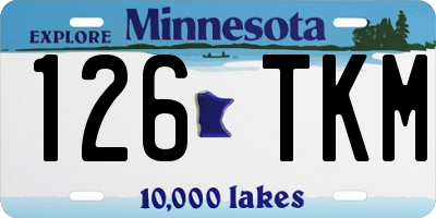 MN license plate 126TKM