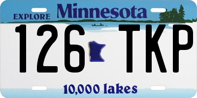 MN license plate 126TKP