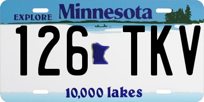 MN license plate 126TKV
