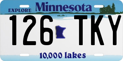 MN license plate 126TKY