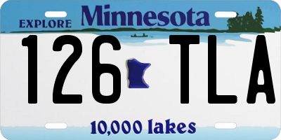 MN license plate 126TLA