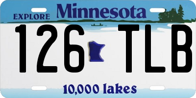 MN license plate 126TLB