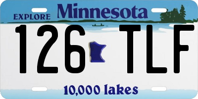 MN license plate 126TLF