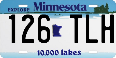 MN license plate 126TLH