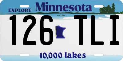 MN license plate 126TLI
