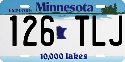 MN license plate 126TLJ