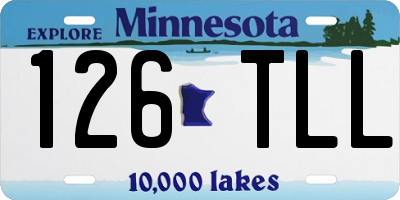 MN license plate 126TLL