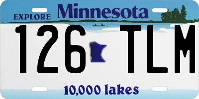 MN license plate 126TLM
