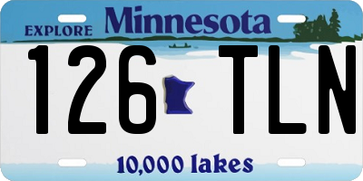 MN license plate 126TLN