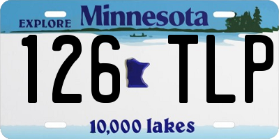 MN license plate 126TLP