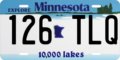 MN license plate 126TLQ