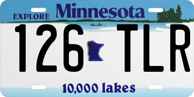 MN license plate 126TLR
