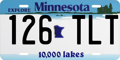 MN license plate 126TLT