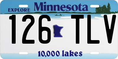 MN license plate 126TLV