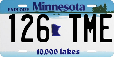 MN license plate 126TME