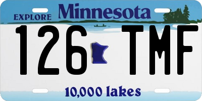 MN license plate 126TMF