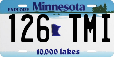 MN license plate 126TMI