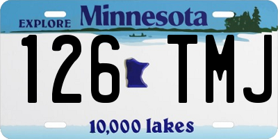 MN license plate 126TMJ