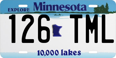 MN license plate 126TML
