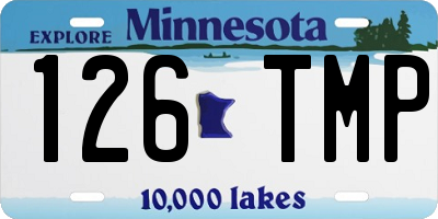 MN license plate 126TMP