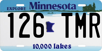 MN license plate 126TMR