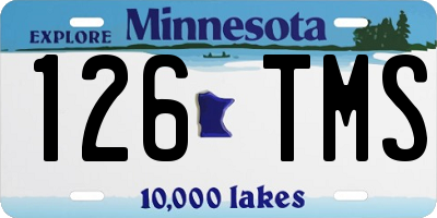 MN license plate 126TMS