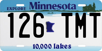 MN license plate 126TMT