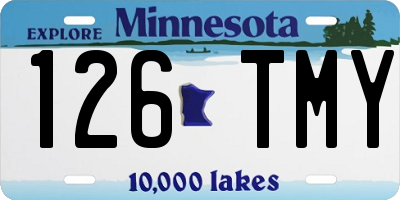 MN license plate 126TMY
