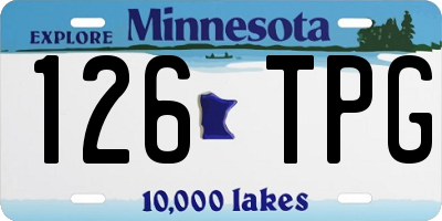 MN license plate 126TPG