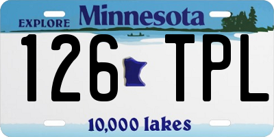 MN license plate 126TPL