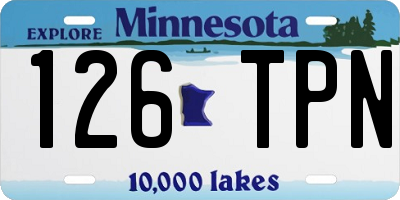 MN license plate 126TPN